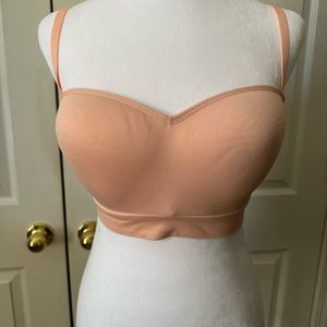 Gillian & O’Malley Bandeau Bra, removable straps, Large, NEW